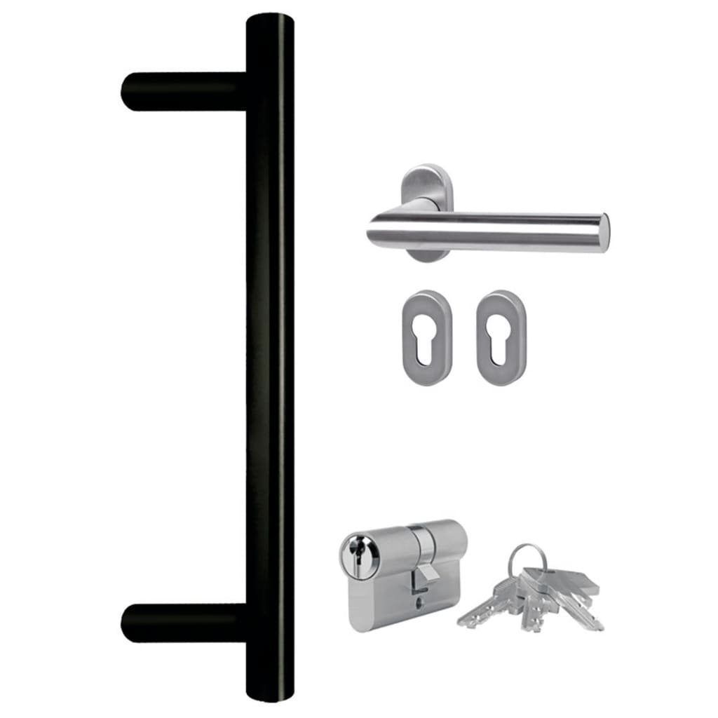 vidaXL Haustür Haustür Weiß 88x200 cm PVC (1-St)