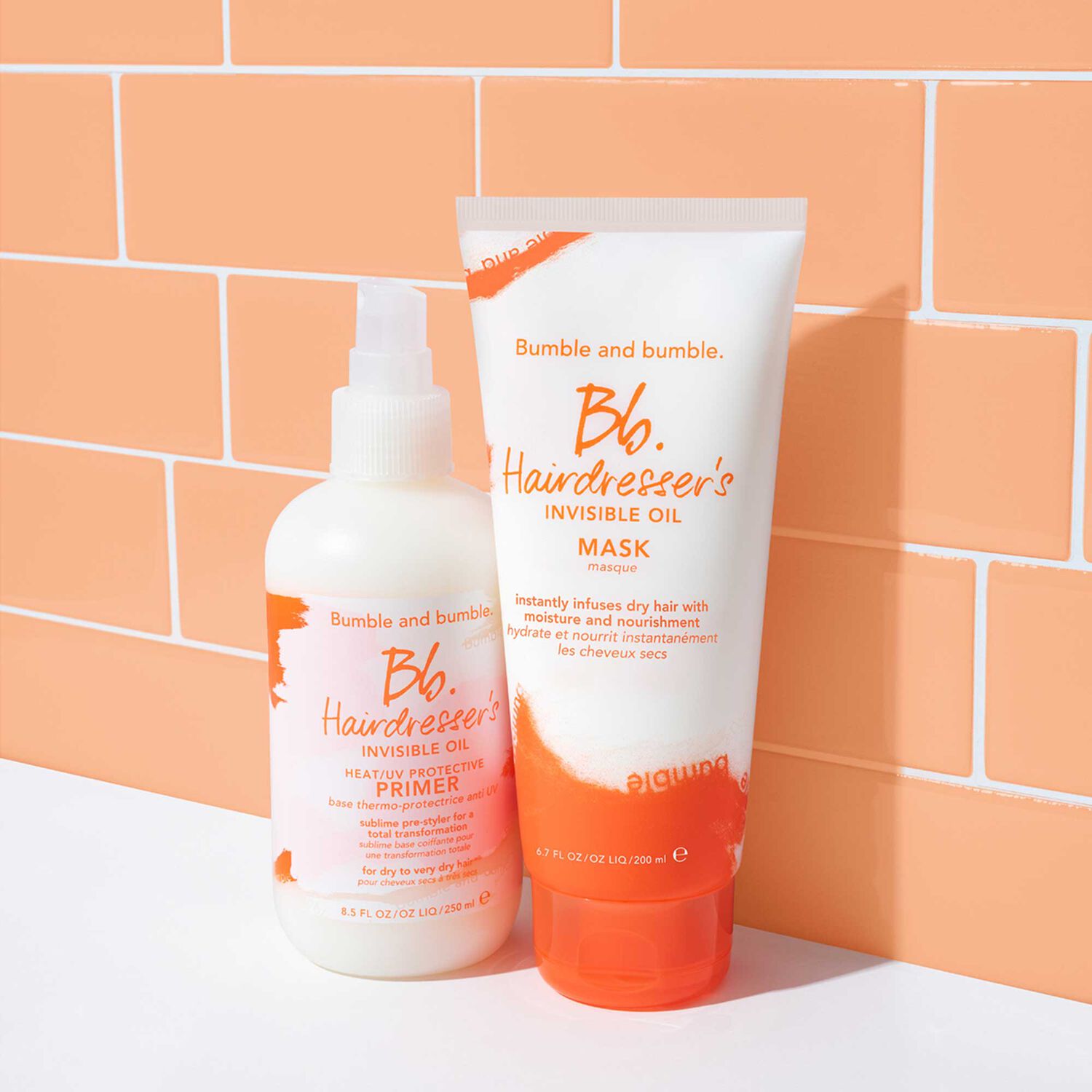 Bumble and Bumble Bb.Hairdresser's Invisible Oil Base de coiffage thermo-protectrice anti-UV - 250 ml