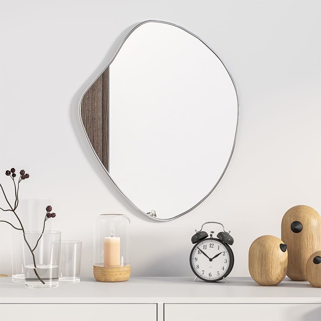 vidaXL Spiegel Wandspiegel Silbern 50x40 cm (1-St)