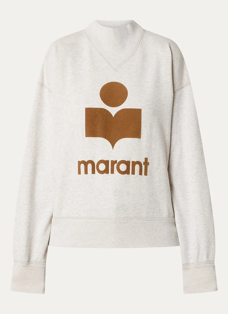 Sweter Moby od Isabel Marant z nadrukowanym logo.