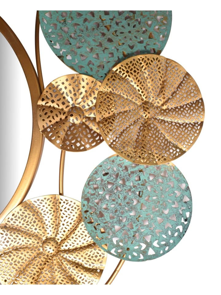 KADIMA DESIGN Wandspiegel Modern 80x77 cm Metall Design Hängespiegel Patina, günstig kaufen onesize
