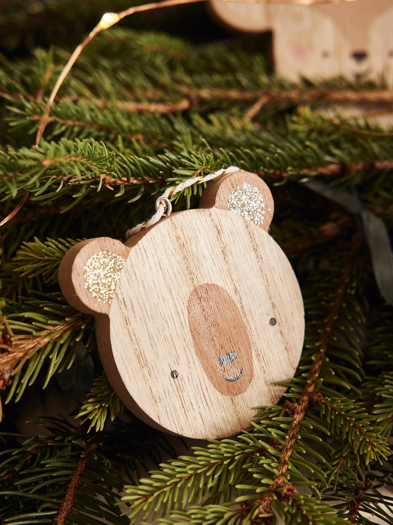 Vertbaudet 6er-Set Weihnachtsbaumdeko - pack natur