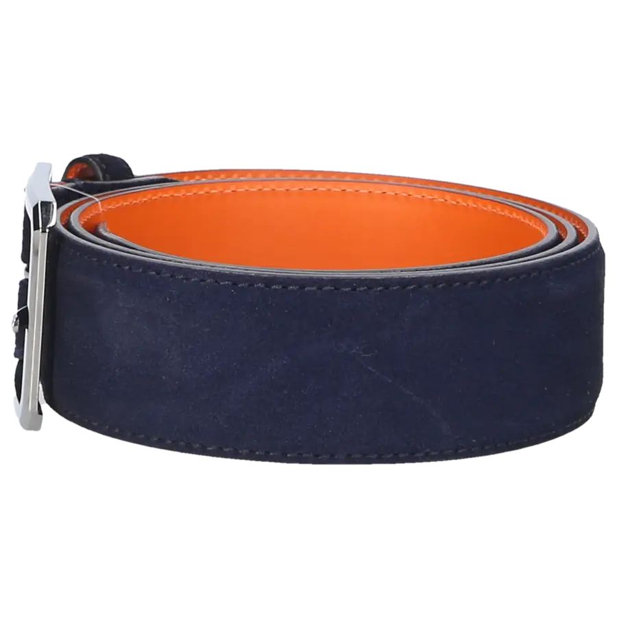 Santoni - Gürtel 35VC00 Velorusleder - blau