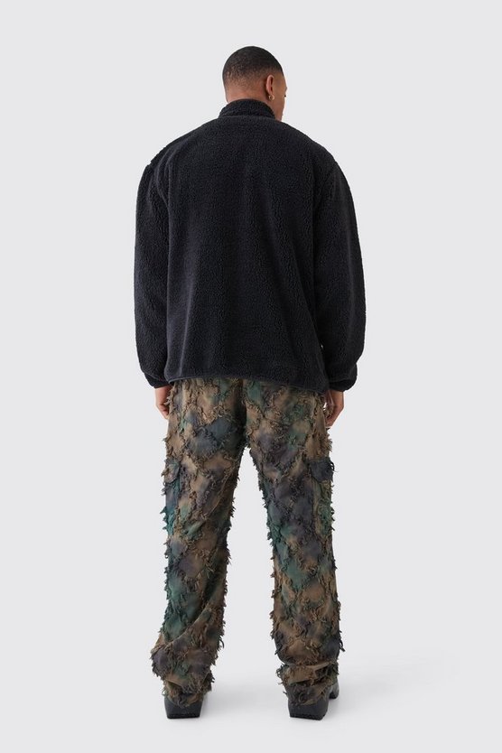 Oversize Borg-Jacke
