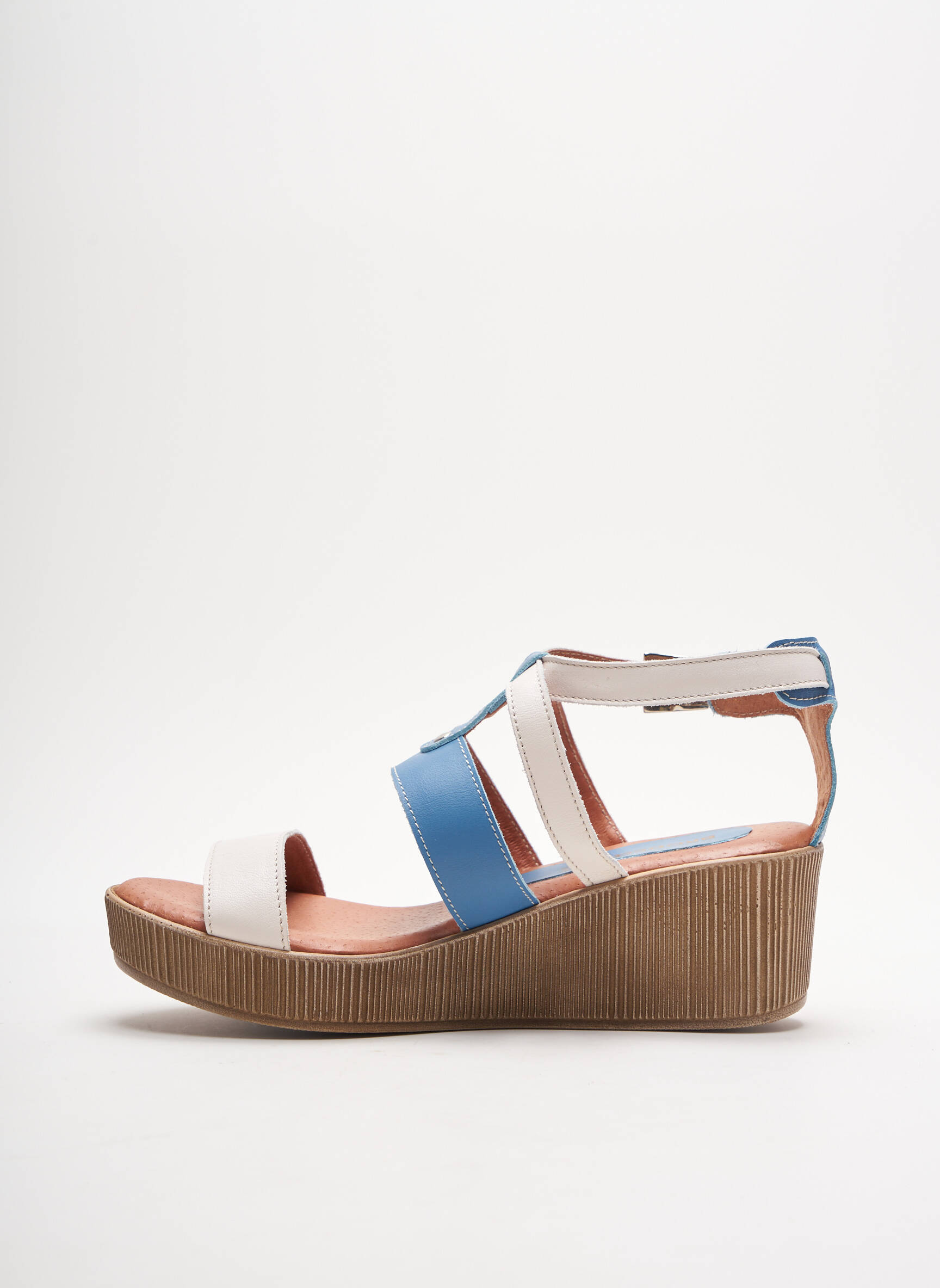 Brodequins Sandales Nu Pieds Femme couleur bleu