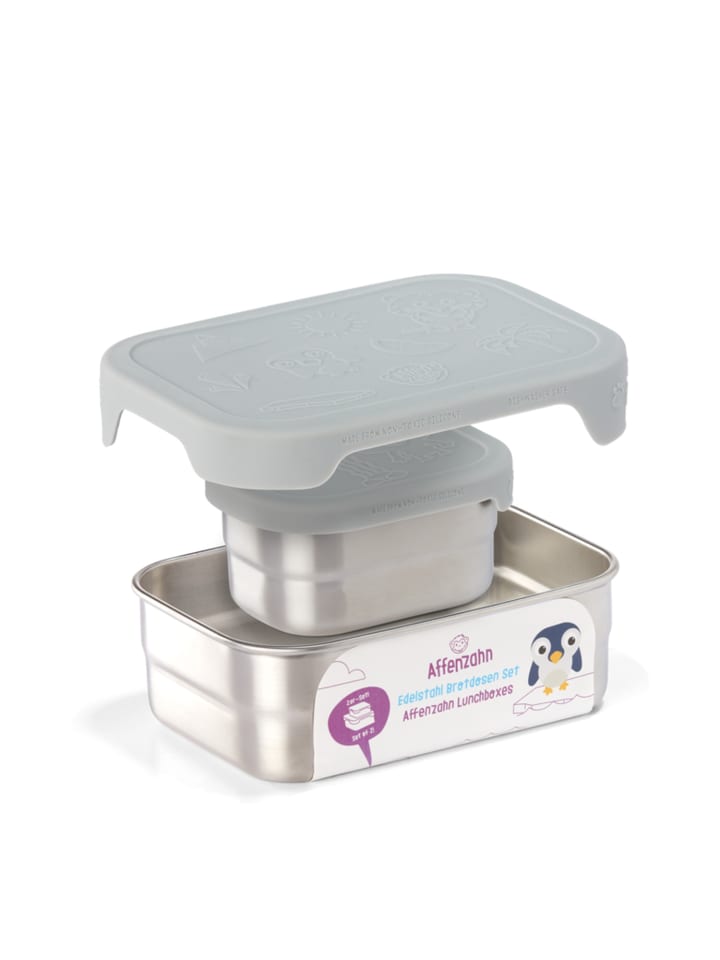 Affenzahn Affenzahn Edelstahl Brotdosen-Set grau Koala günstig kaufen onesize