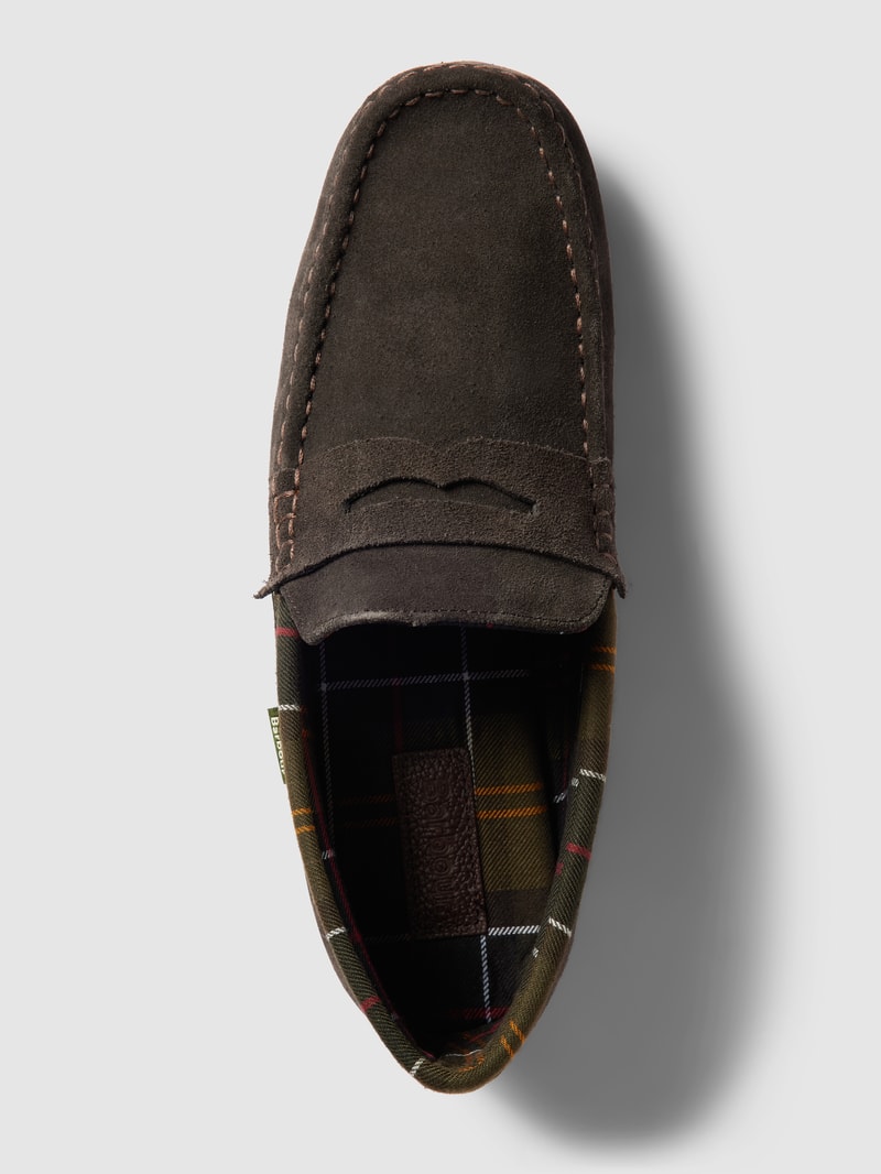 Penny Loafer mit Schaftbrücke Modell 'PORTERFIELD' in dunkelbraun
