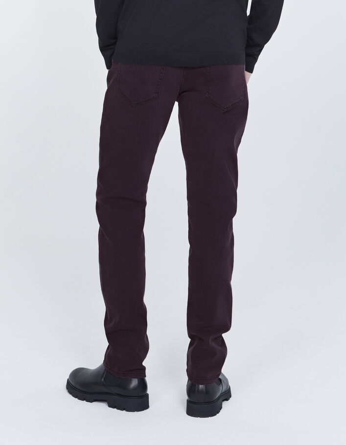 Jean SLIM dark plum Homme