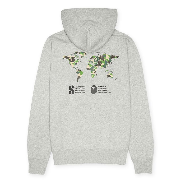 solebox x A Bathing Ape (BAPE) Hoodie gray