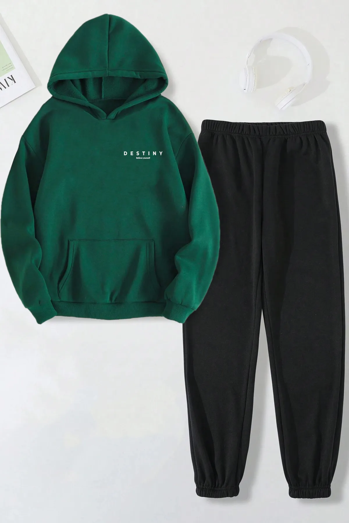 uyguntarz  Bedrucktes Unisex-Trainingsanzug-Set „Destiny“.