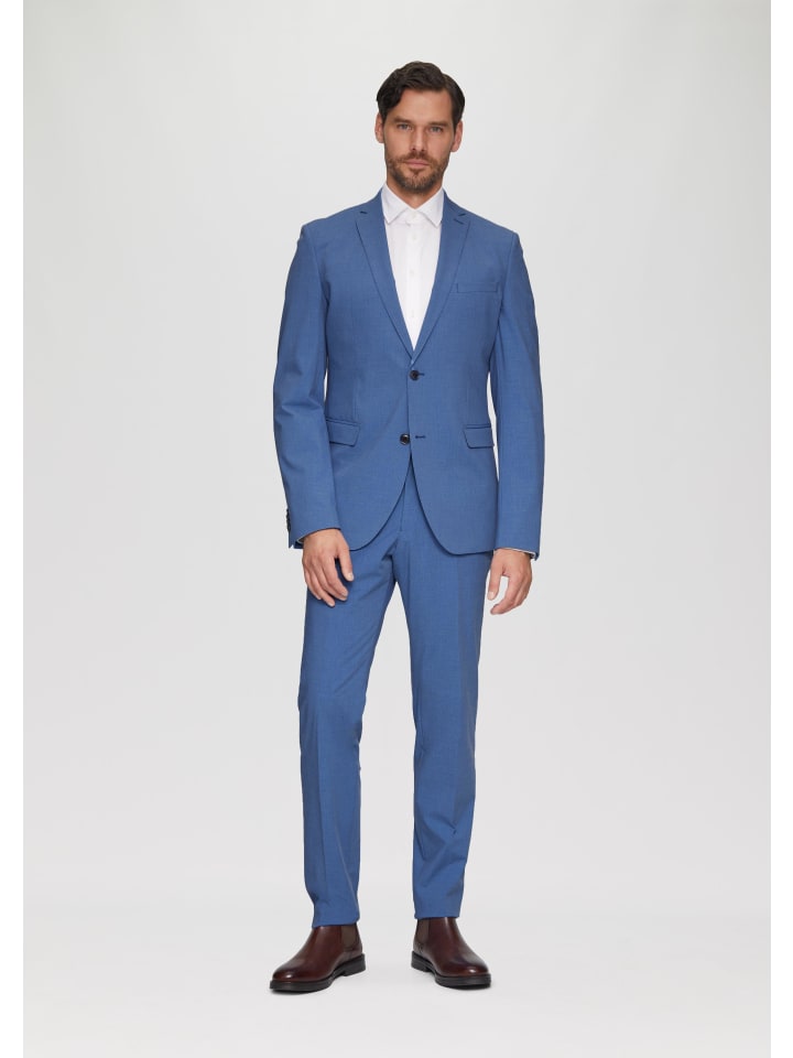 s.Oliver BLACK LABEL Anzughose lang in Blau günstig kaufen