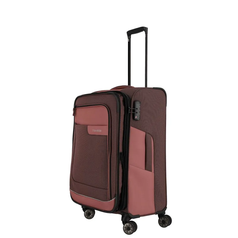 Travelite VIIA Trolley 4 Rollen M - Frühlingsrose