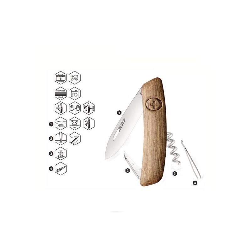 Schweizer Messer, Swiza D01 Wood Walnut