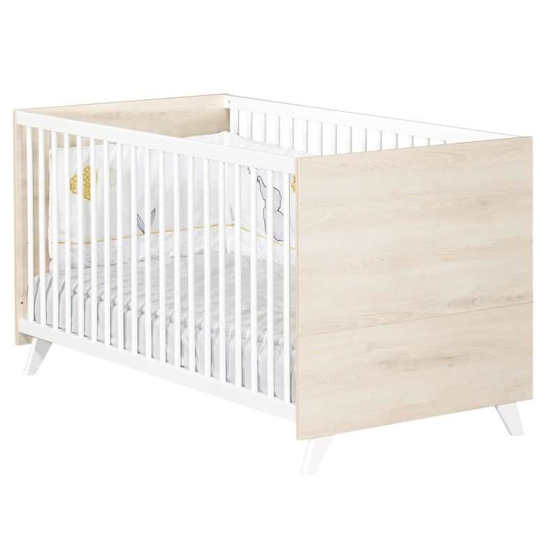 Lit bébé évolutif 140x70 Little big bed Scandi naturel