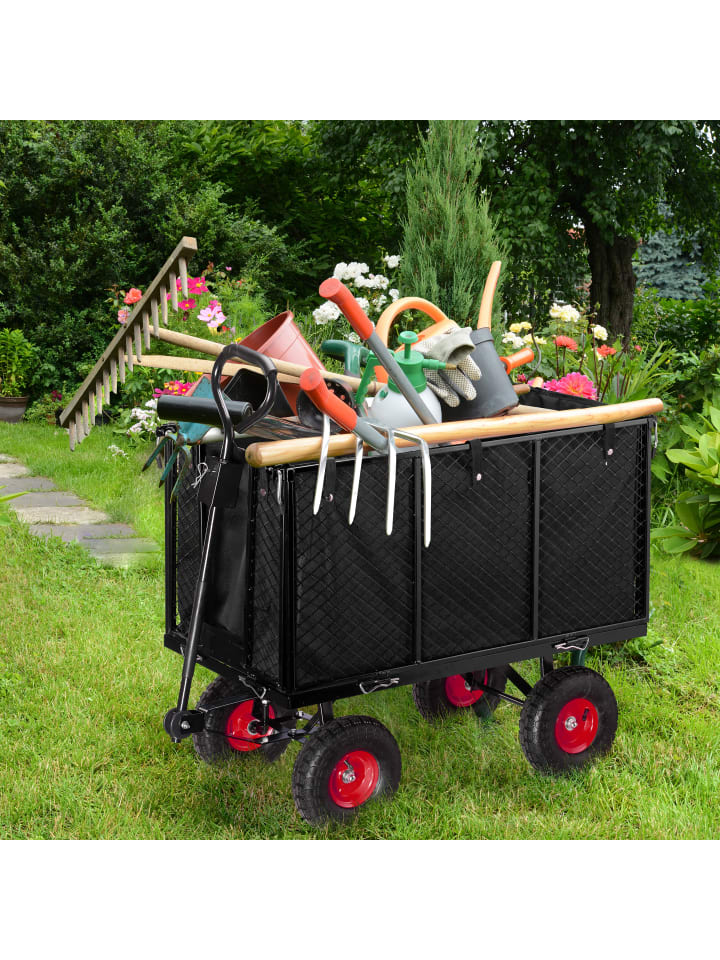 relaxdays Handwagen in Schwarz günstig kaufen onesize