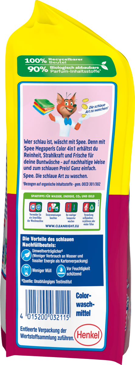 Colorwaschmittel Megaperls, 19 Wl