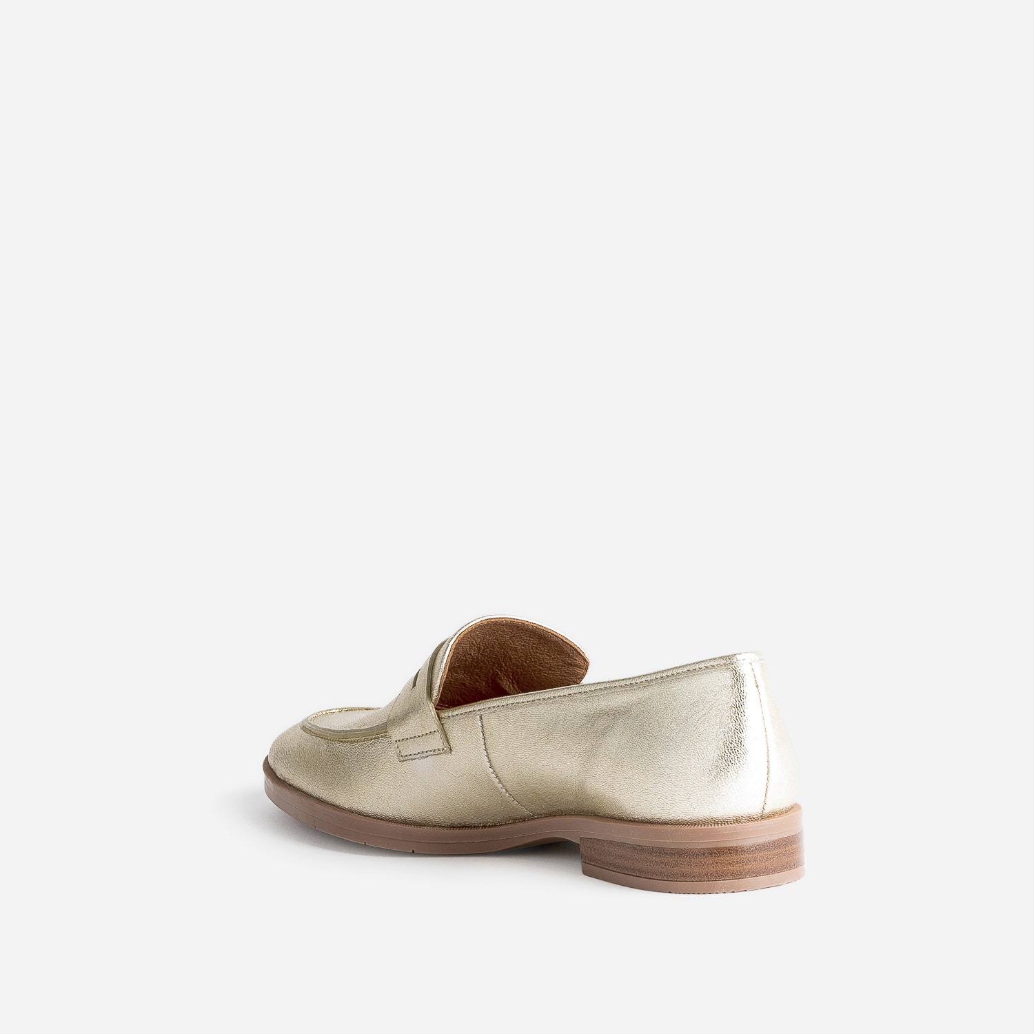 Mocassin ERAM FLEX doré en cuir