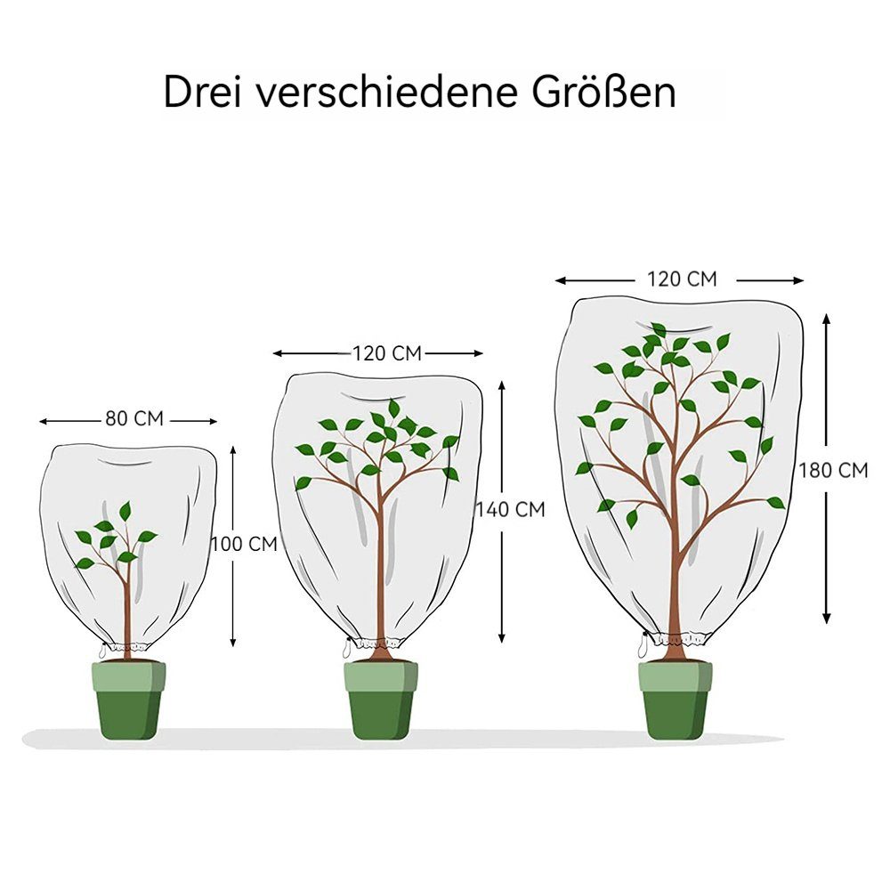 Melteine Winterschutzvlies Pflanzendecke, Baumdecke mit Reißverschluss, 120 x 180 cm (B x H), (1-St)