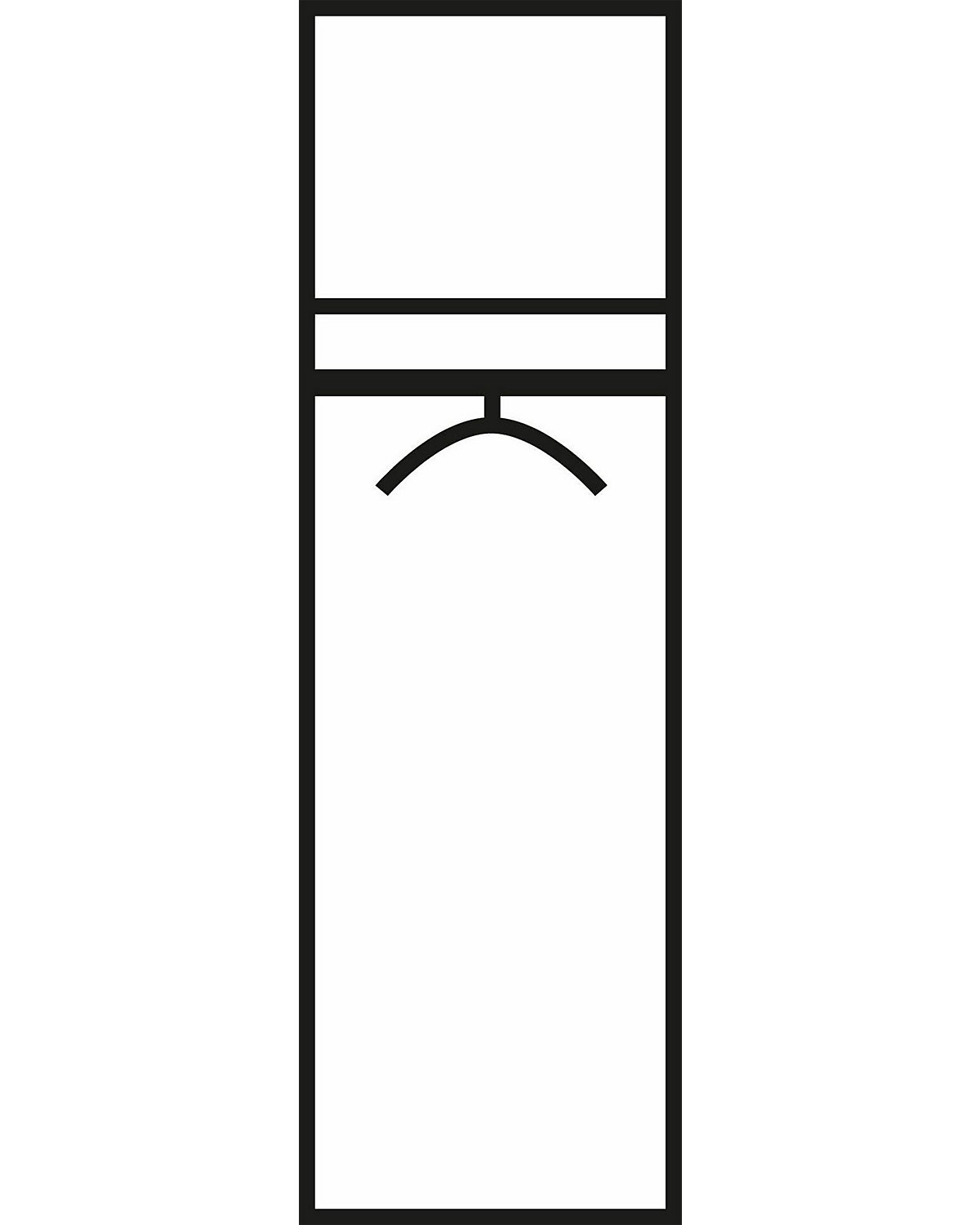 Kleiderschrank Schrank Malta 50cm 1-türig