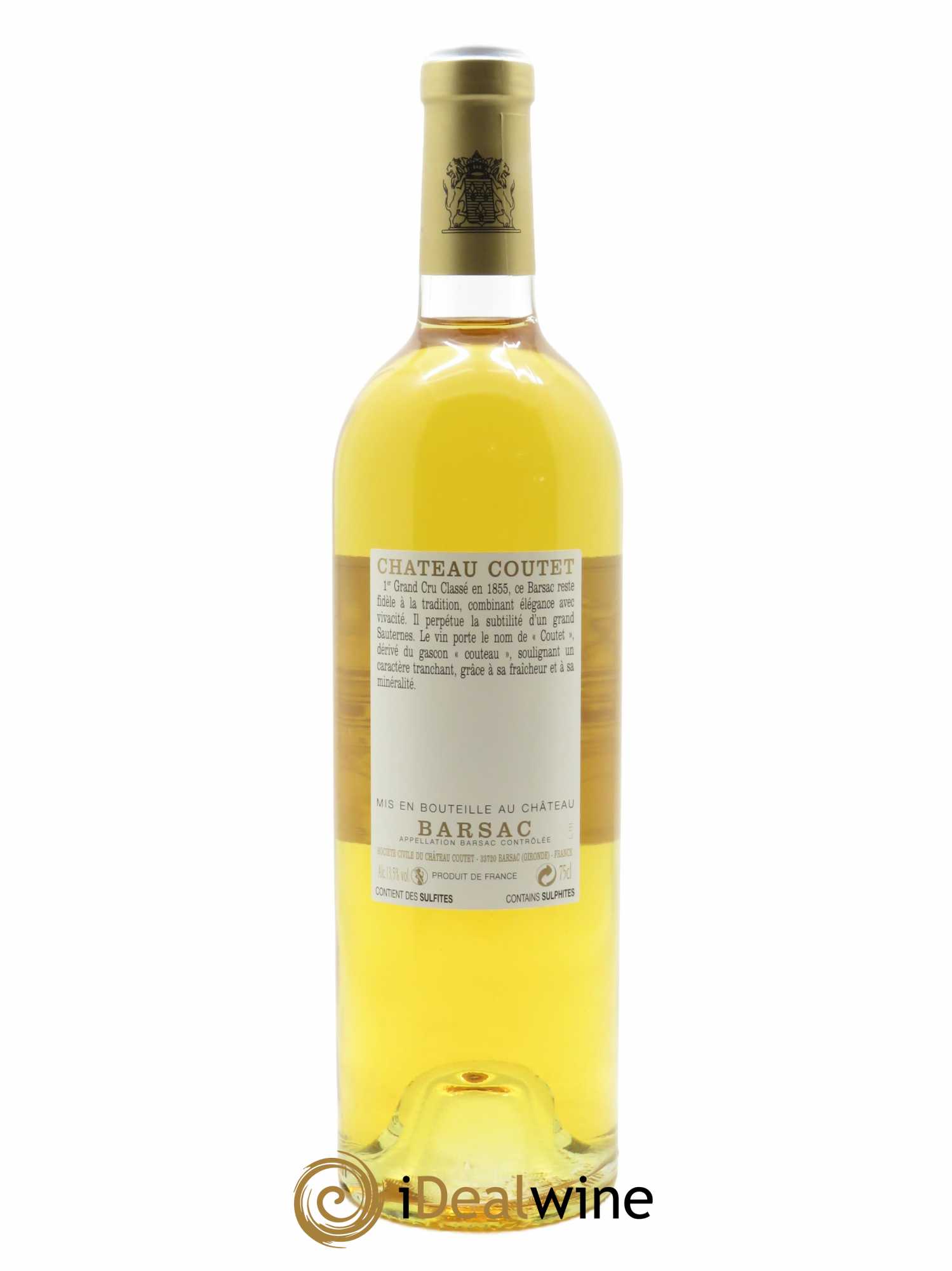 Château Coutet 1er Grand Cru Classé (CBO à partir de 6 bts) 2017 - Lot de 1 Bouteille