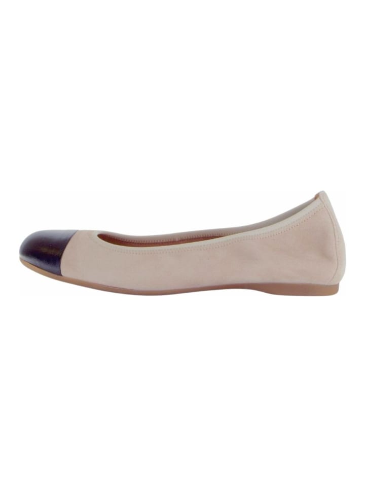 Gabor Ballerinas in Beige/Schwarz günstig kaufen
