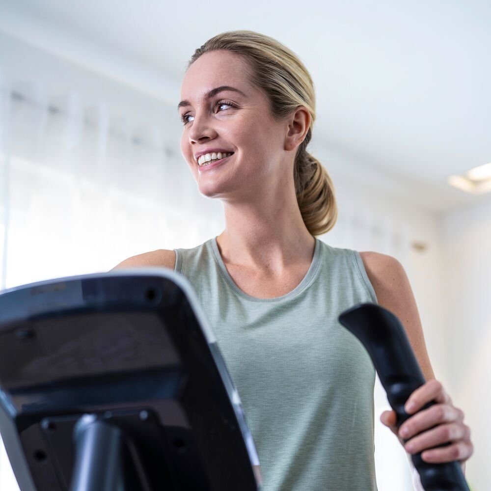 Horizon Fitness Crosstrainer Crosstrainer Andes 7.1, Gelenkschonendes Training dank geringem Pedalabstand