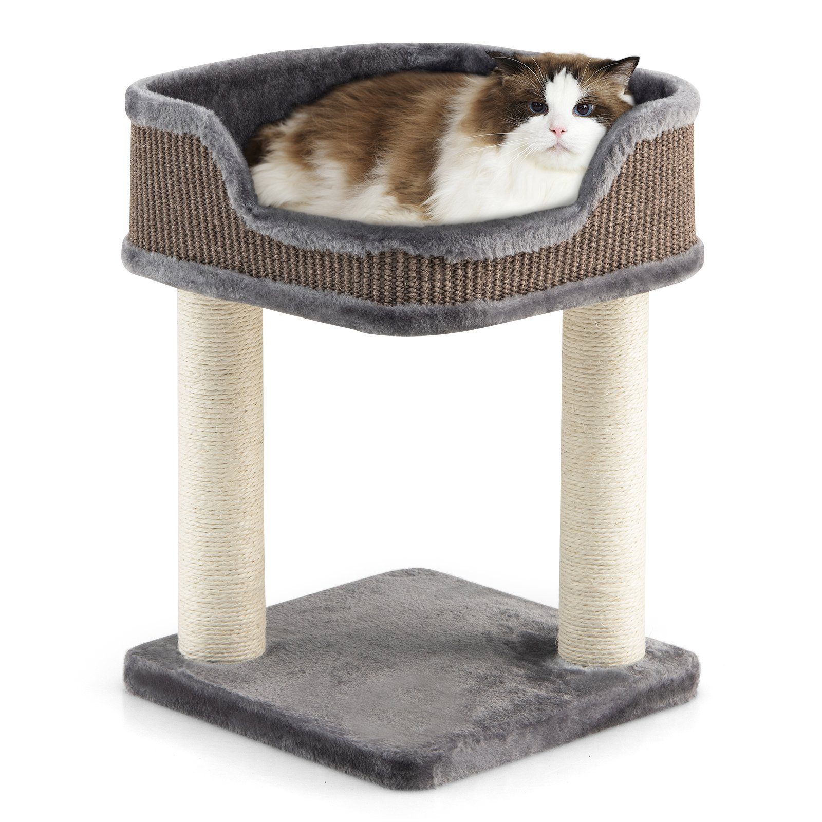 COSTWAY Kratzbaum Katzenbaum, mit Kratzpfosten
