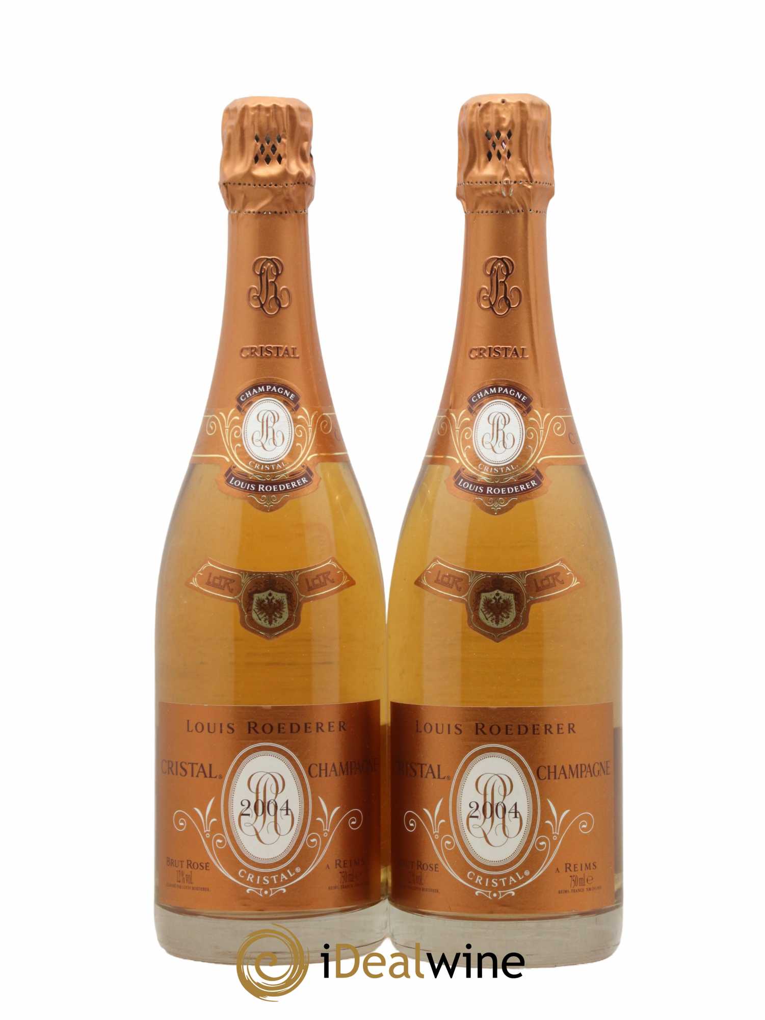 Cristal Louis Roederer  2004 - Lot de 2 Bouteilles