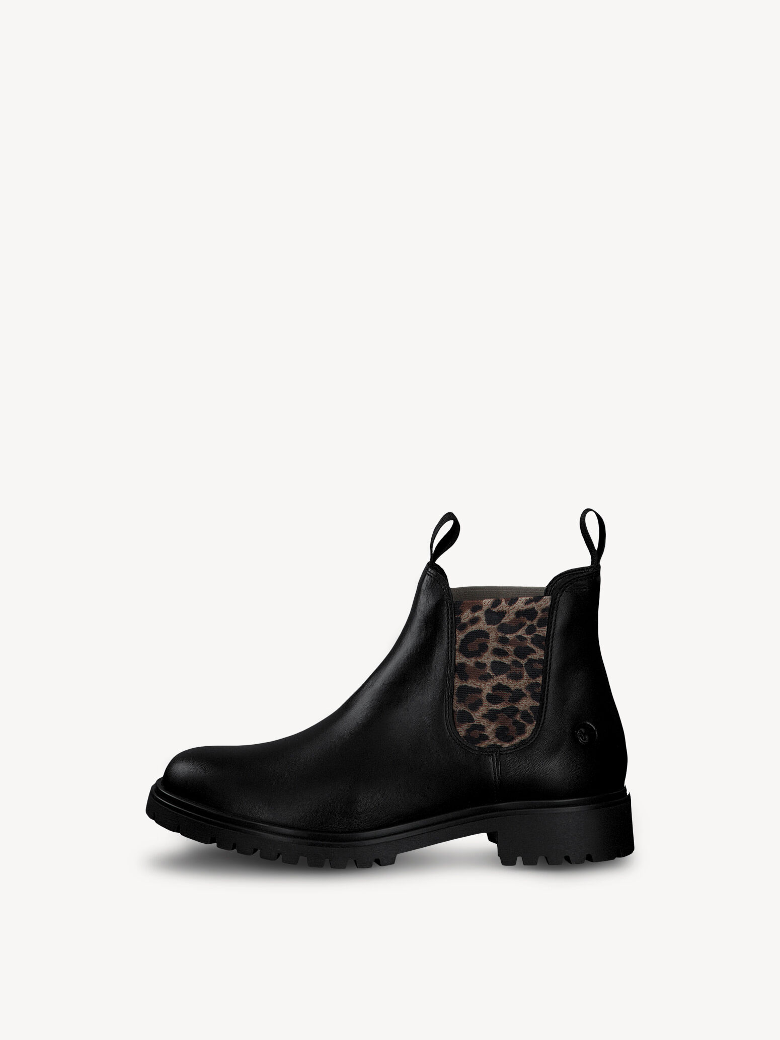 Bottine Chelsea en cuir - noir