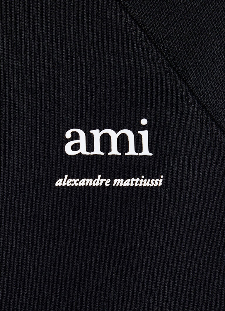 AMI Paris organic cotton sweater with logo