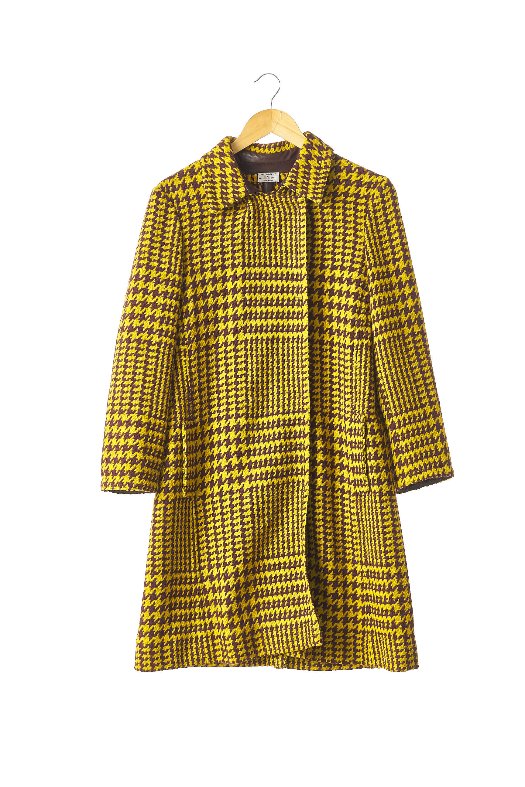 Philosophy Di A Ferretti Manteaux Longs Femme couleur jaune