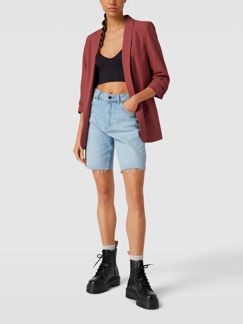 Blazer mit Schalkragen in dunkelrot