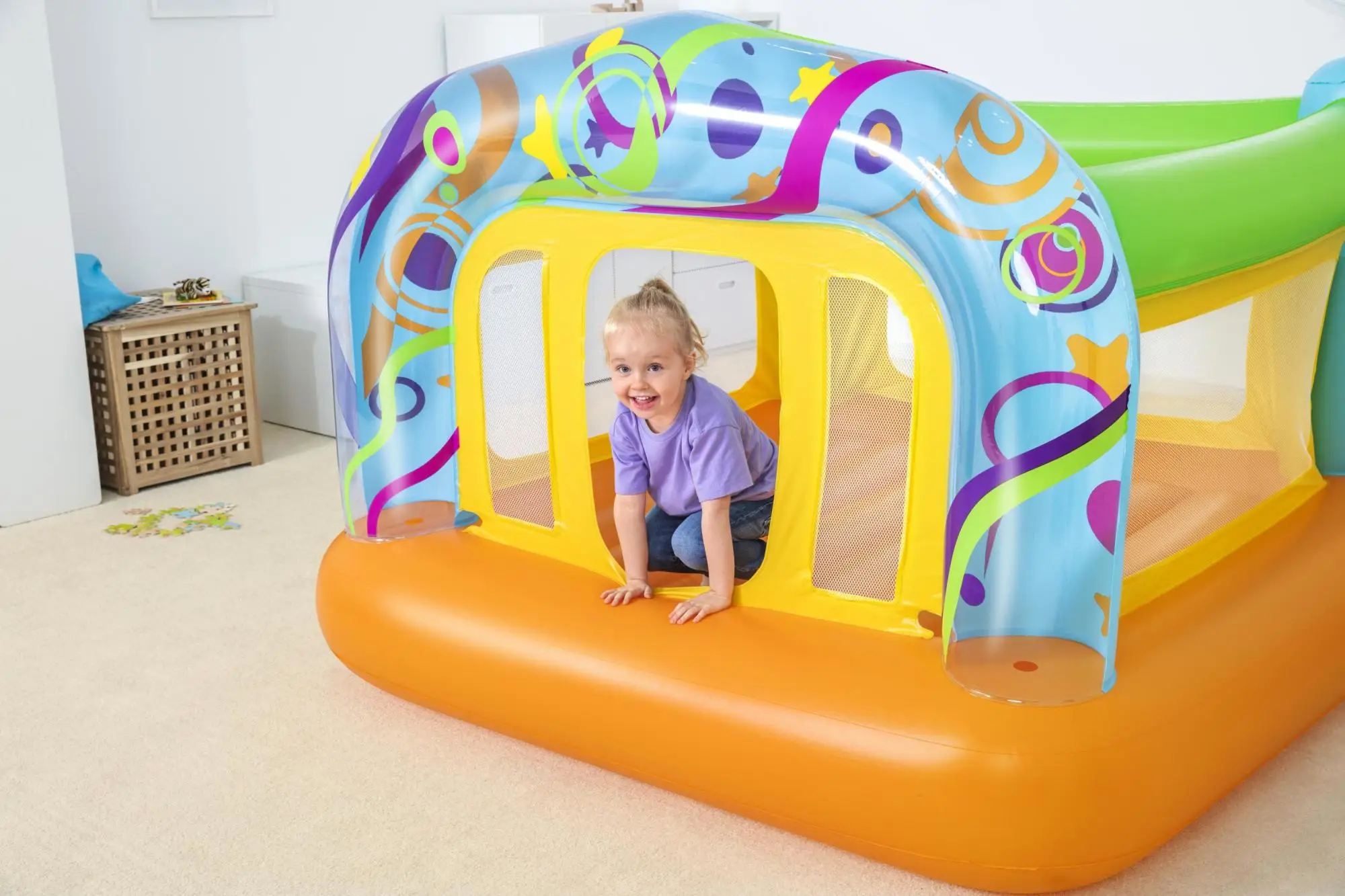 Bestway Swirls 'N Twirls Bouncer With Built-In Pump