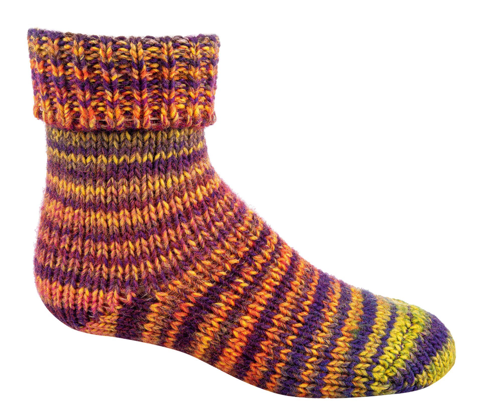 FussFreunde Norwegersocken 2 Paar warme, kuschelige Kindersocken mit Wolle im Skandinavien-Style