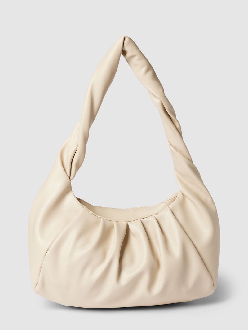 Shoulder Bag mit gelegten Falten Modell 'LAKE' in offwhite