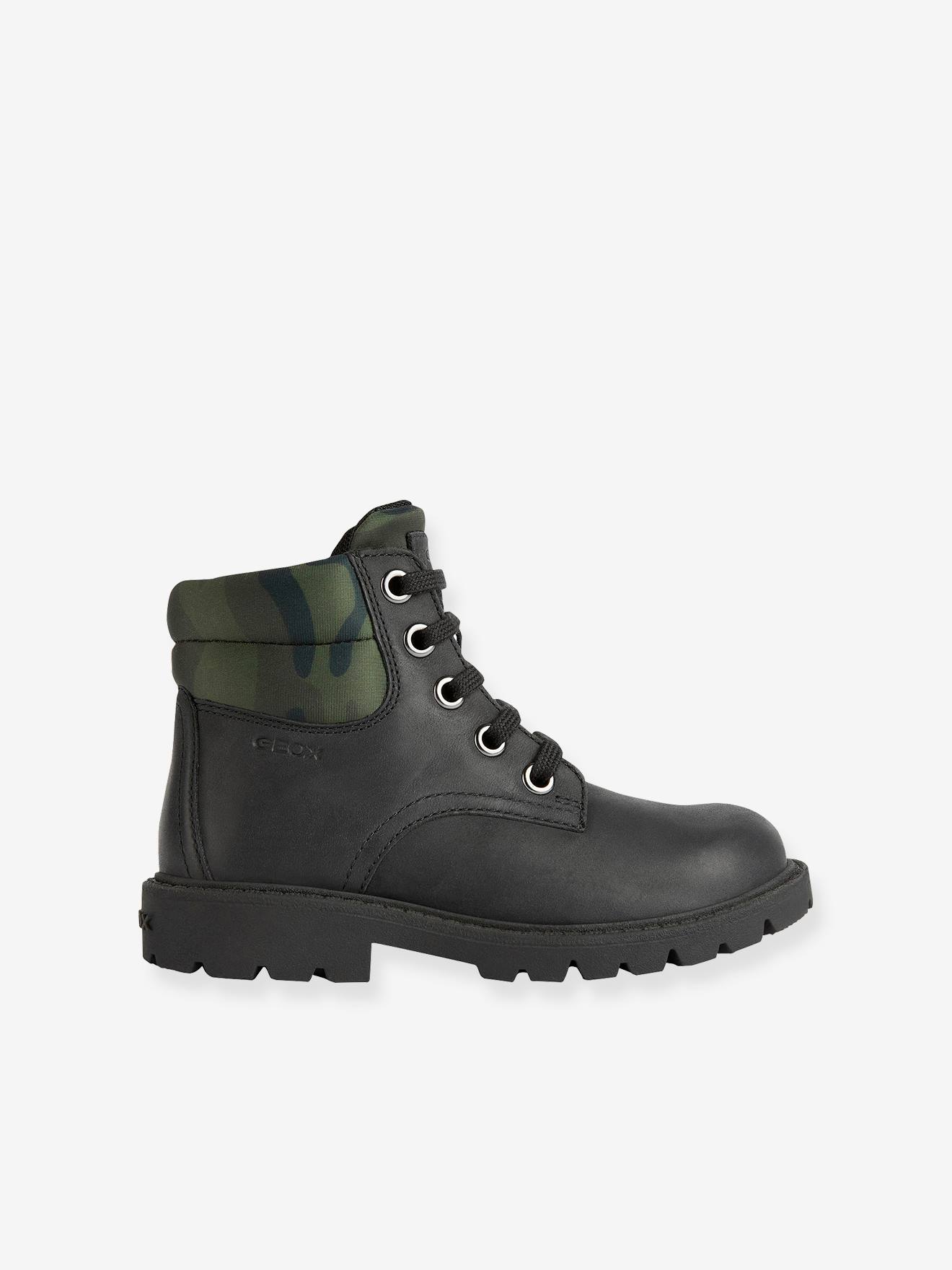 Boots cuir garçon Shaylax GEOX® noir