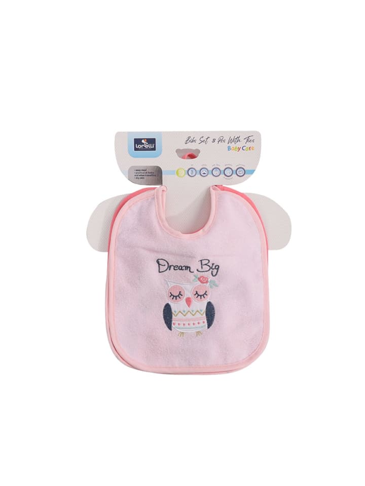 BABY CARE Babylatz-Set 3-teilig in rosa günstig kaufen onesize