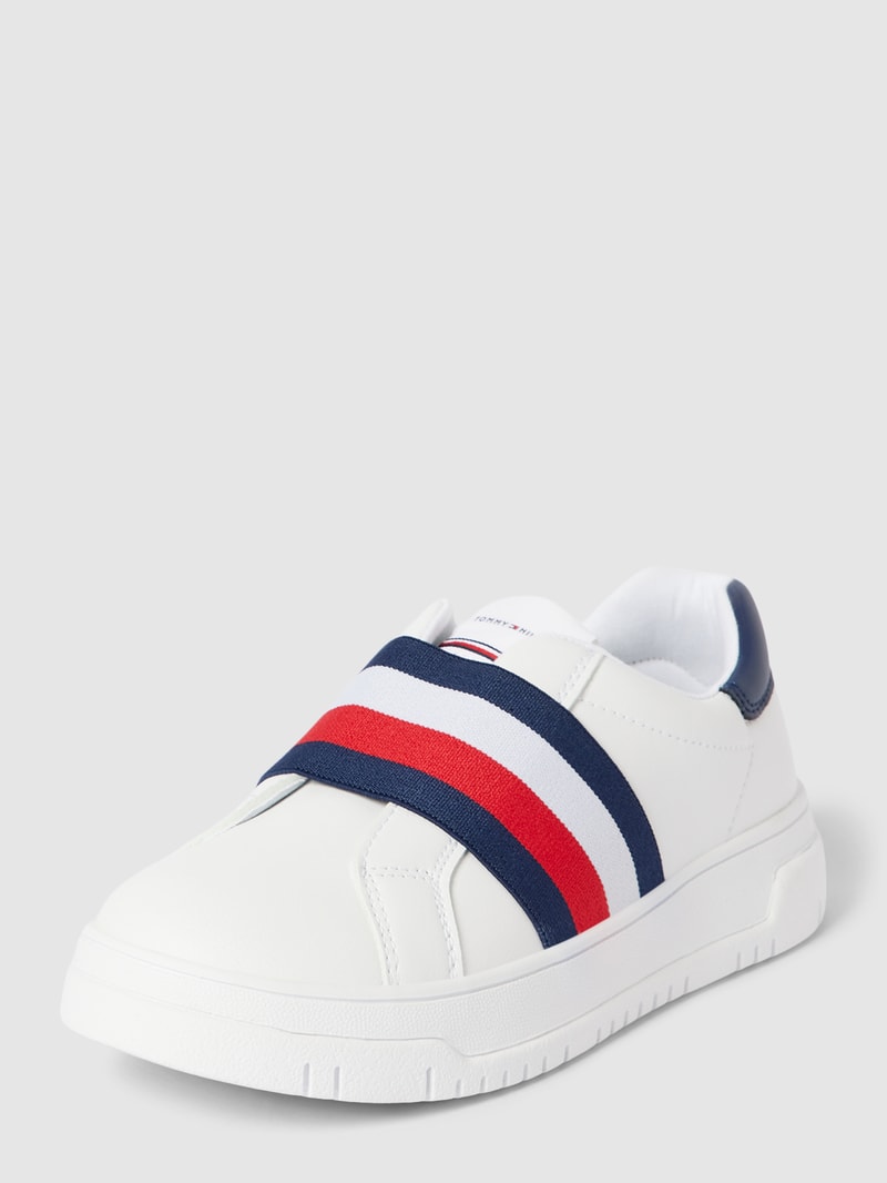 Slip-on-Sneaker mit labeltypischem Besatz Modell 'PAULENE' in weiß