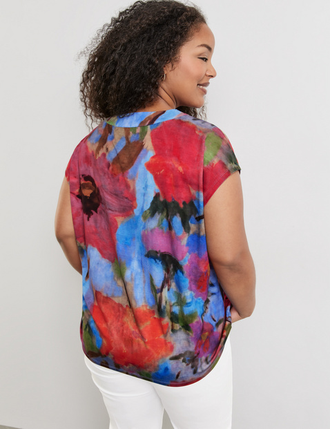 Blusenshirt mit Flower-Print