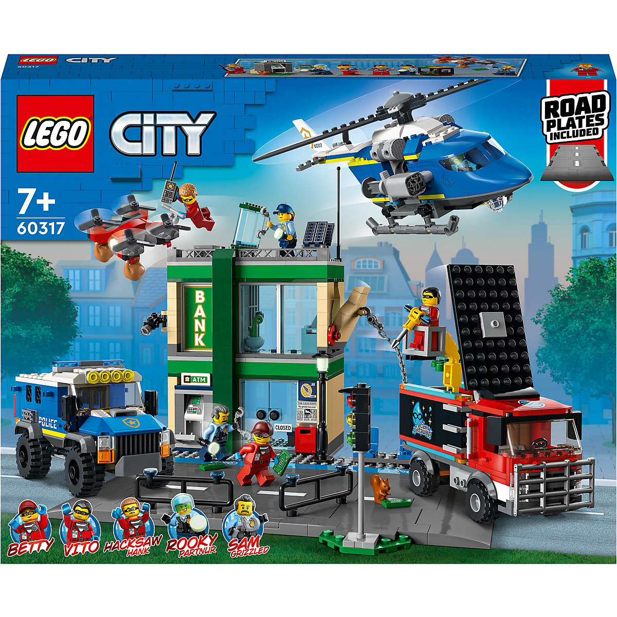 LEGO® City 60317 Banküberfall mit Verfolgungsjagd