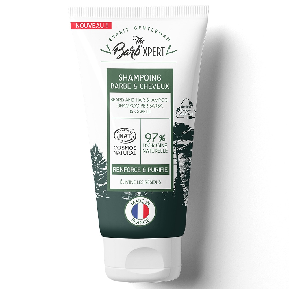 Barb'xpert SHAMPOING 2EN1 BARBE & CHEVEUX NATUREL SHAMPOING HOMME