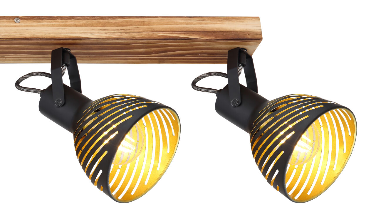 Globo Lighting - LENNA - Strahler Holz dunkelbraun, 4x E27