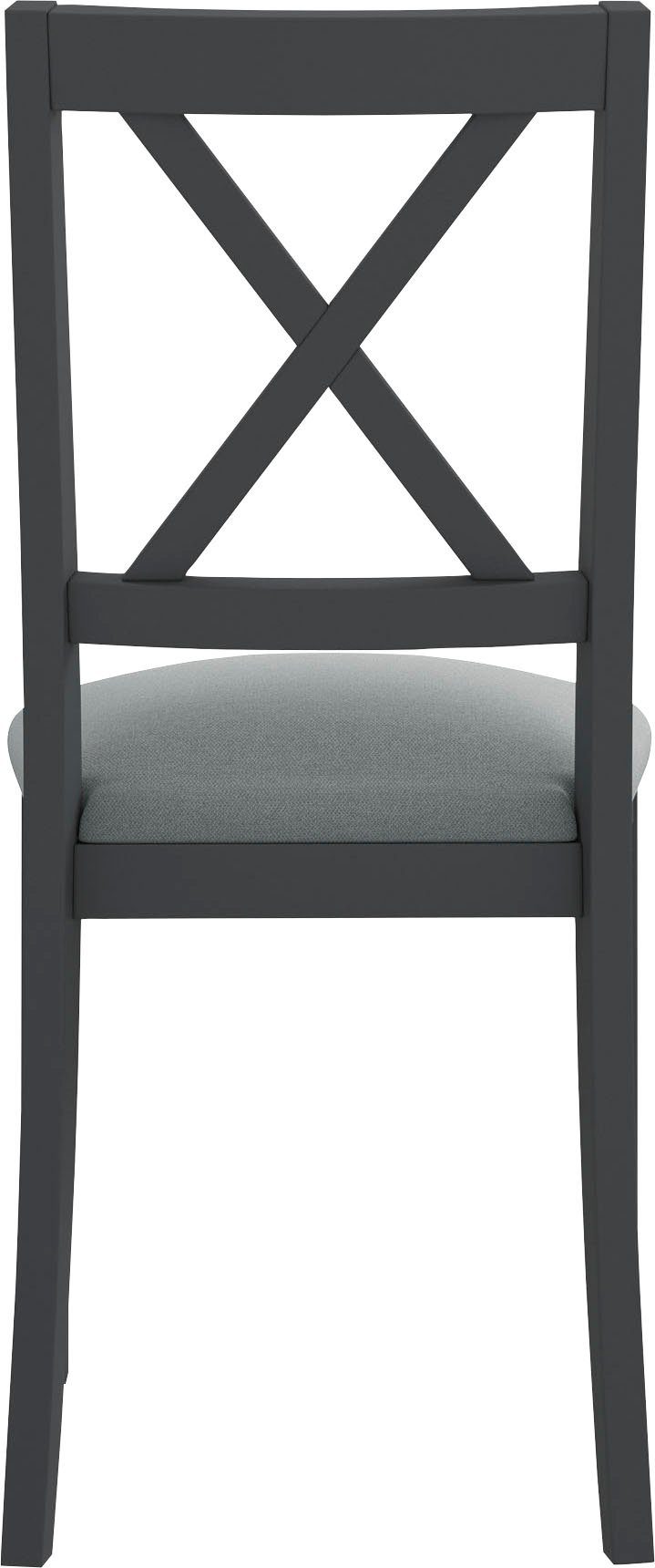 Home affaire 4-Fußstuhl Olivia (Set, 2 St), Gestell Buche Massivholz lackiert