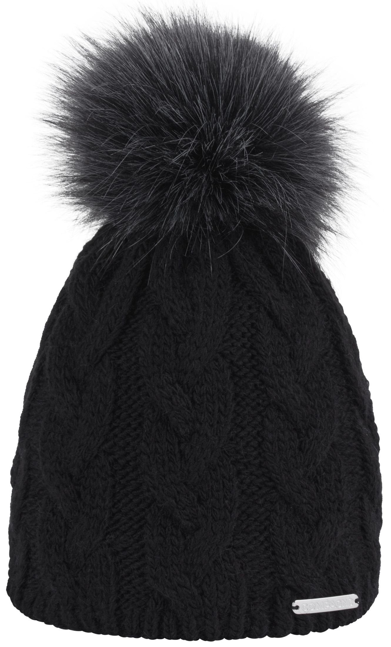 compagno Bommelmütze (1-St) Wintermütze gefüttert Strickmütze Damen Mütze Winter Beanie