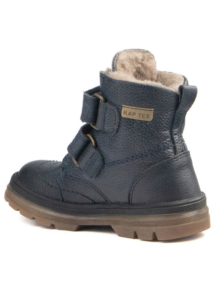 Rap Leder-Winterboots in Dunkelblau günstig kaufen