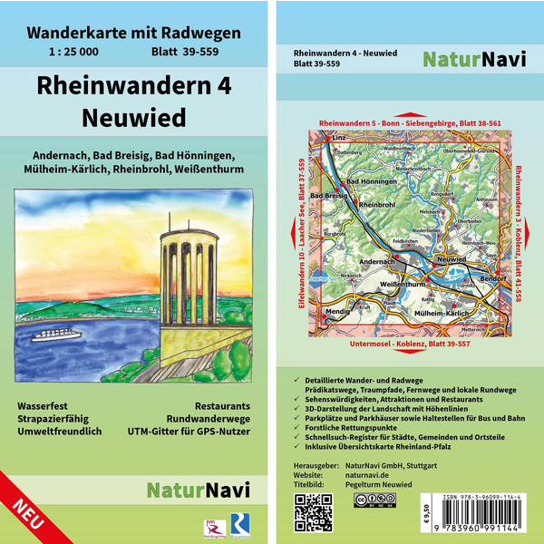 RHEINWANDERN 4 - NEUWIED 1:25 000 - Wanderkarte