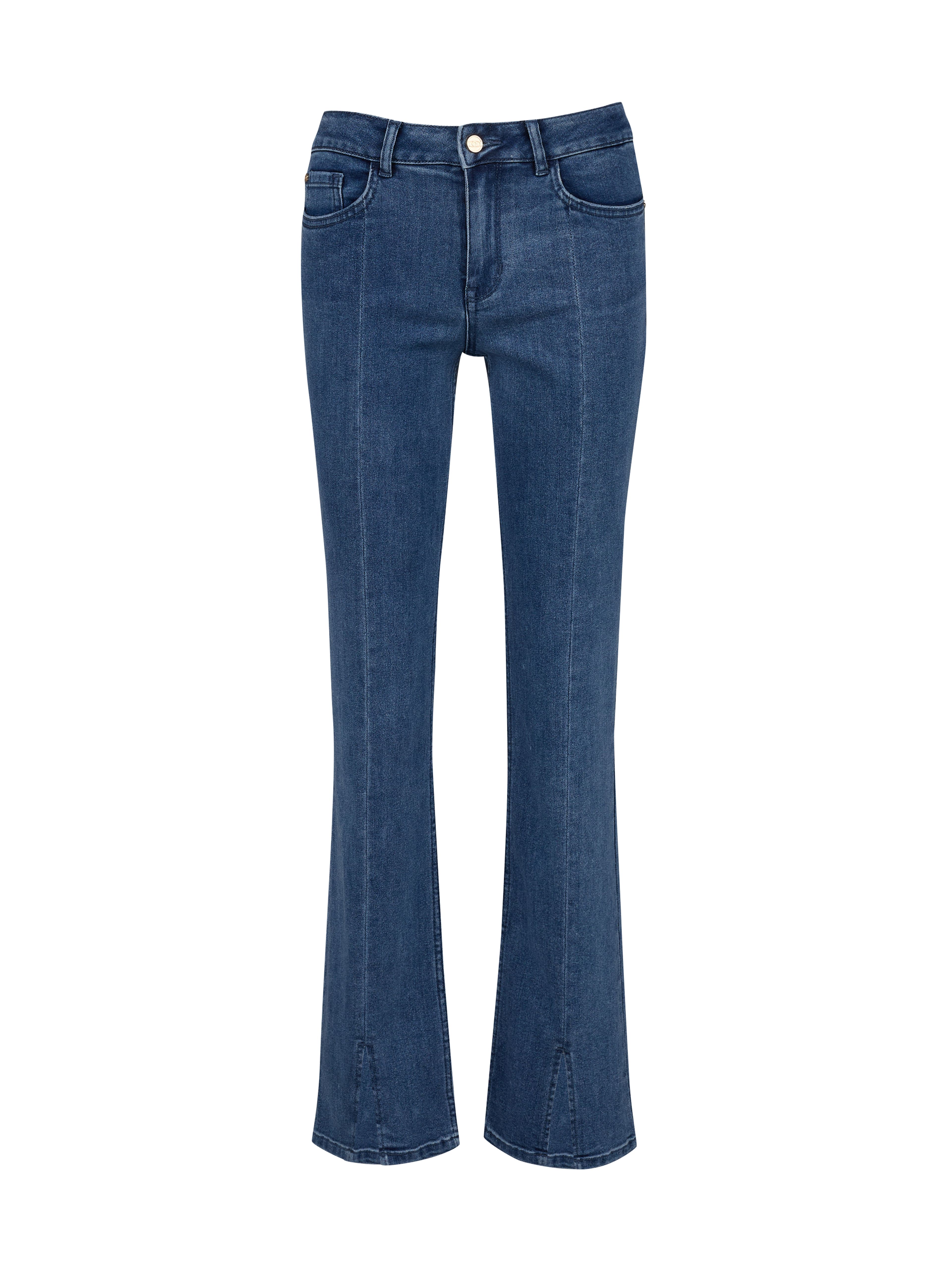 Blaue Flared Fit Jeans Damen ORSAY