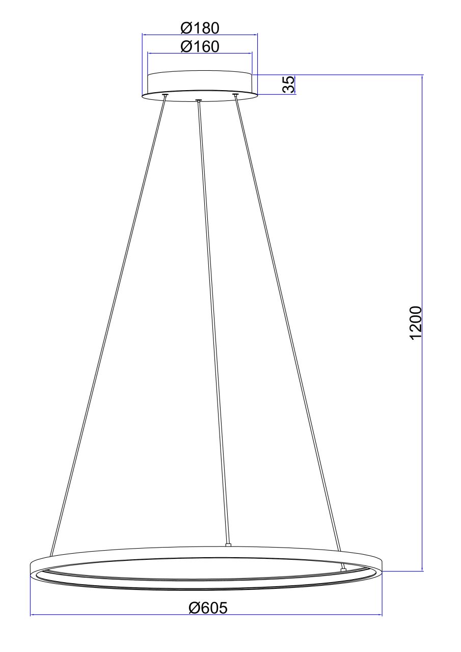 Globo Lighting - RALPH - Hängeleuchte Metall Nickel matt, LED