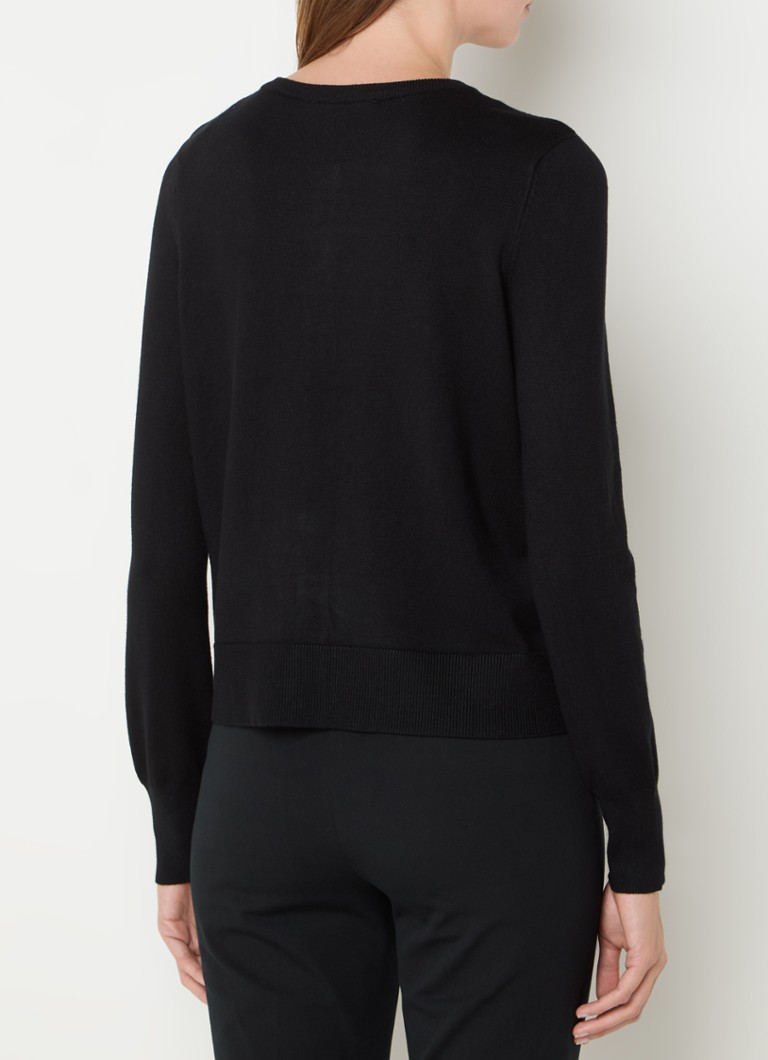Cardigan estivo a girocollo in maglia fine