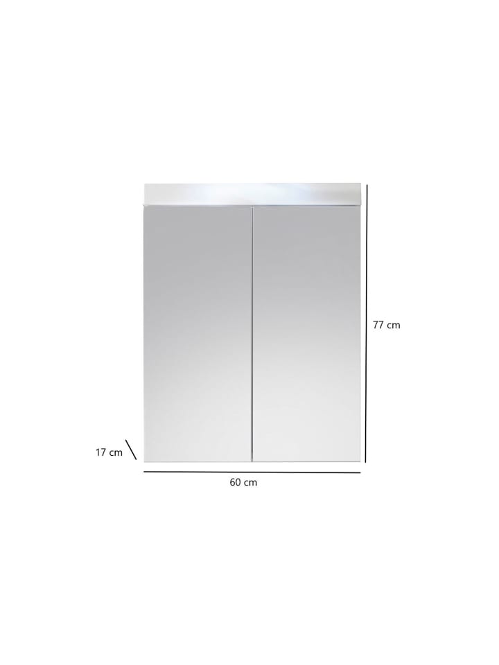ebuy24 Spiegelschrank AmandaMando Weiß 60 x 17 cm günstig kaufen onesize